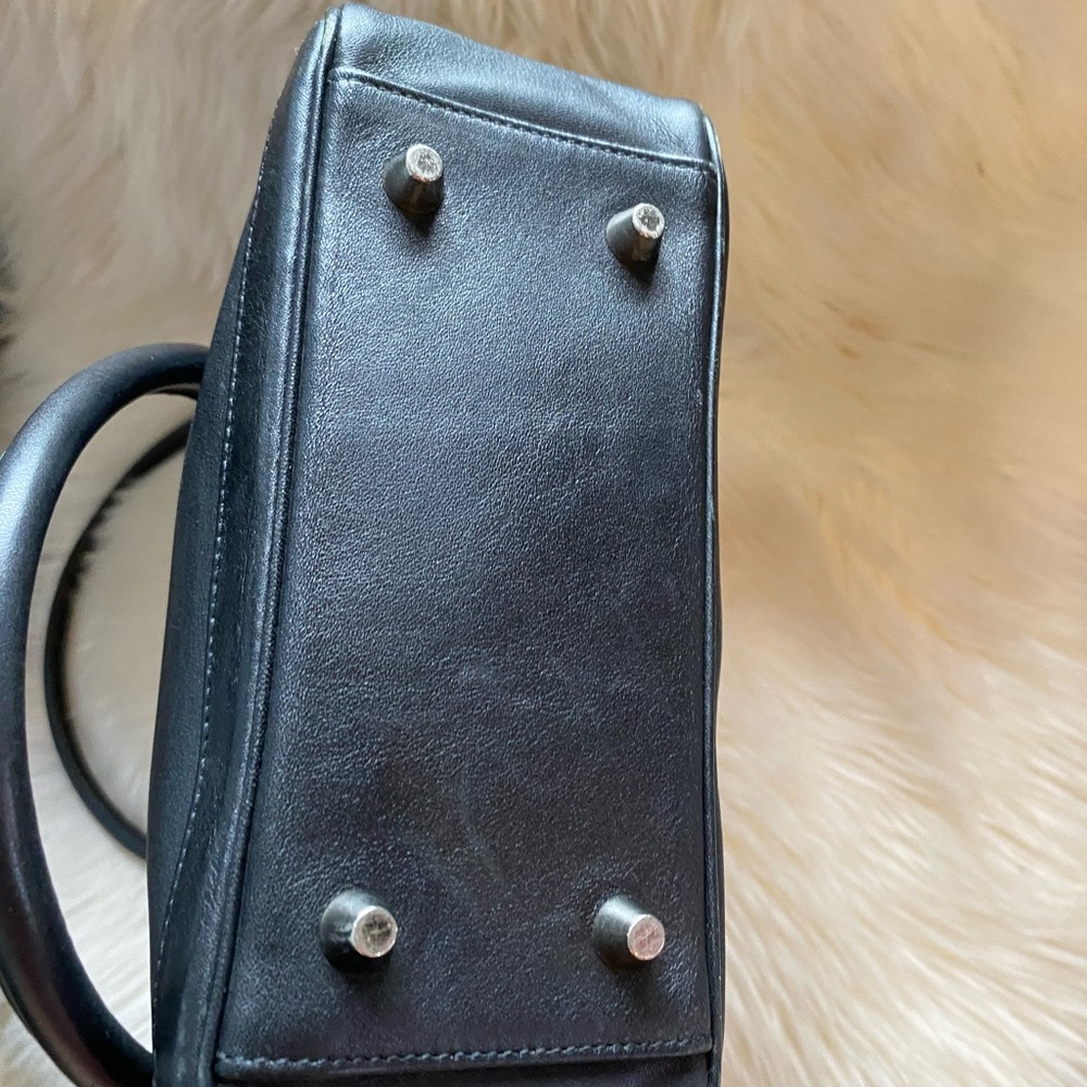 Coach vintage Black Leather Tote Bag - Picture 3 of 8